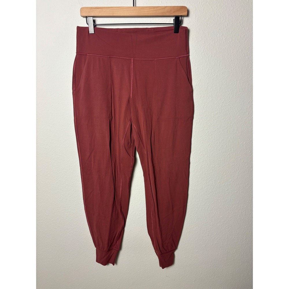 Lululemon Align High-Rise Jogger Mulled Wine Red Nulu Yoga Pants Size 10 30"